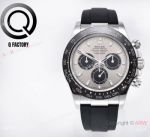 Luxury Super clone QF V3 4130 Rolex DAYTONA Watch Rhodium Gray Dial-OysterFlex strap